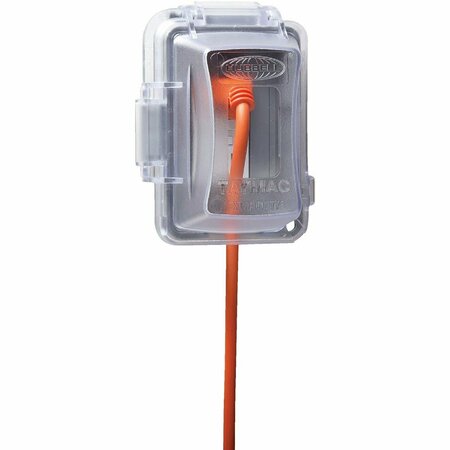 HUBBELL Electrical Box Cover, 1 Gang, Polycarbonate, In-Use MM420C